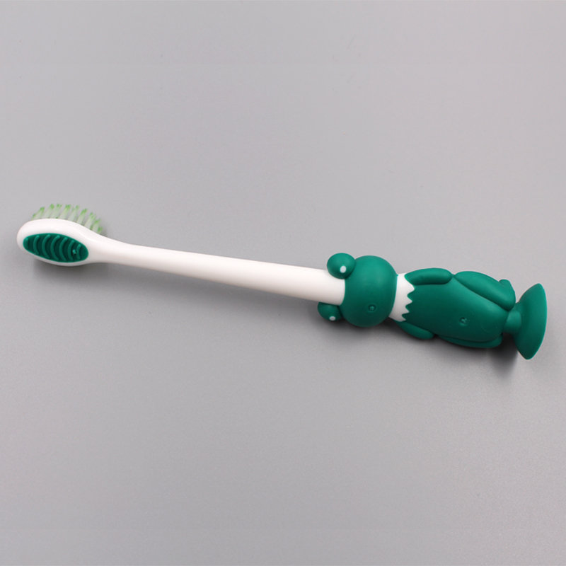 Smiley Frog Suction Cepillo de dientes para niños